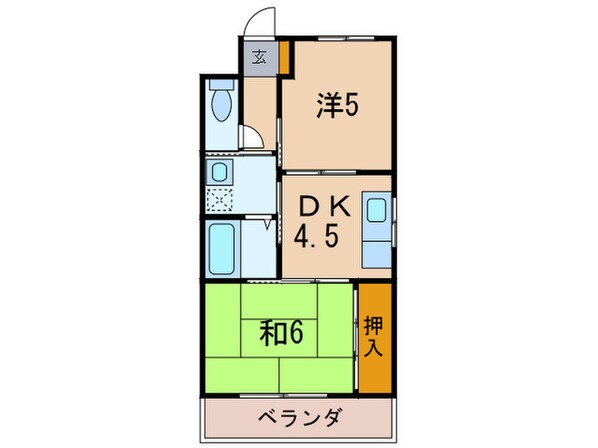 ラフォーレ門戸の物件間取画像